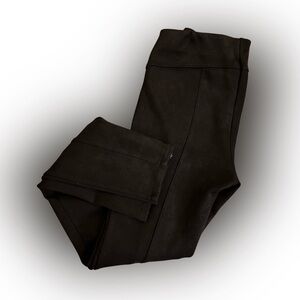 Anthropologie Brown Faux Suede Pants